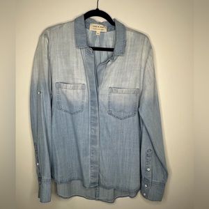 Cloth and Stone Denim Button Down Top
